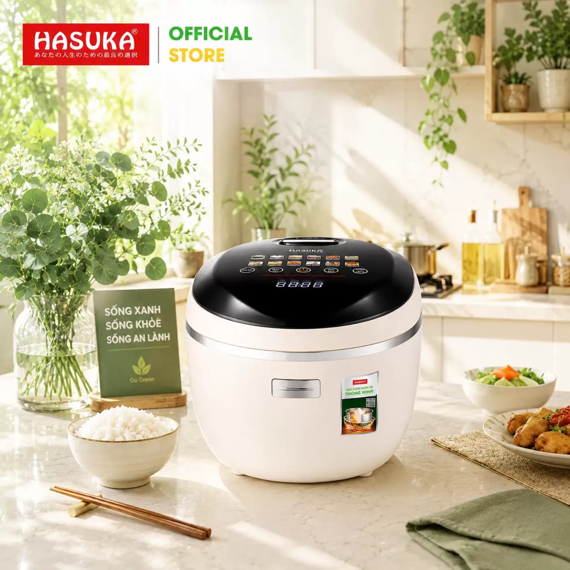 Nồi cơm điện tử đa năng Hasuka HSK-558