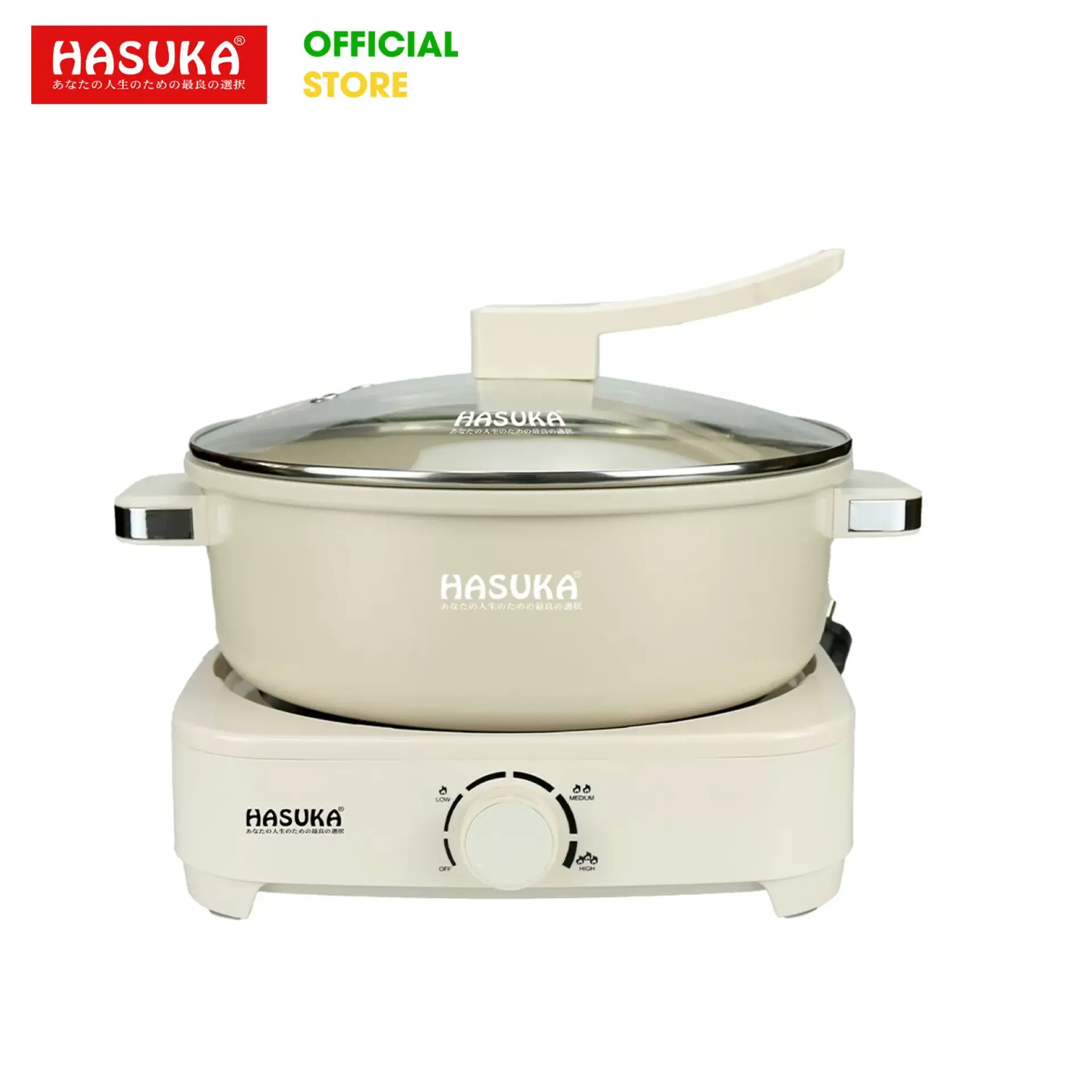 Lẩu điện đa năng Hasuka HSK-362L (Trắng)