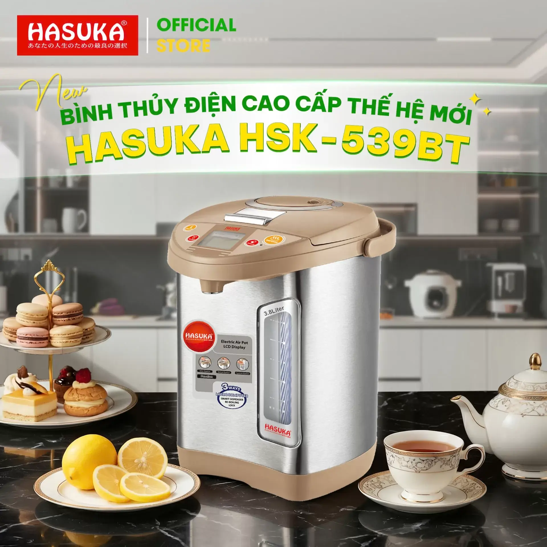 Bình thủy điện Hasuka HSK-539BT