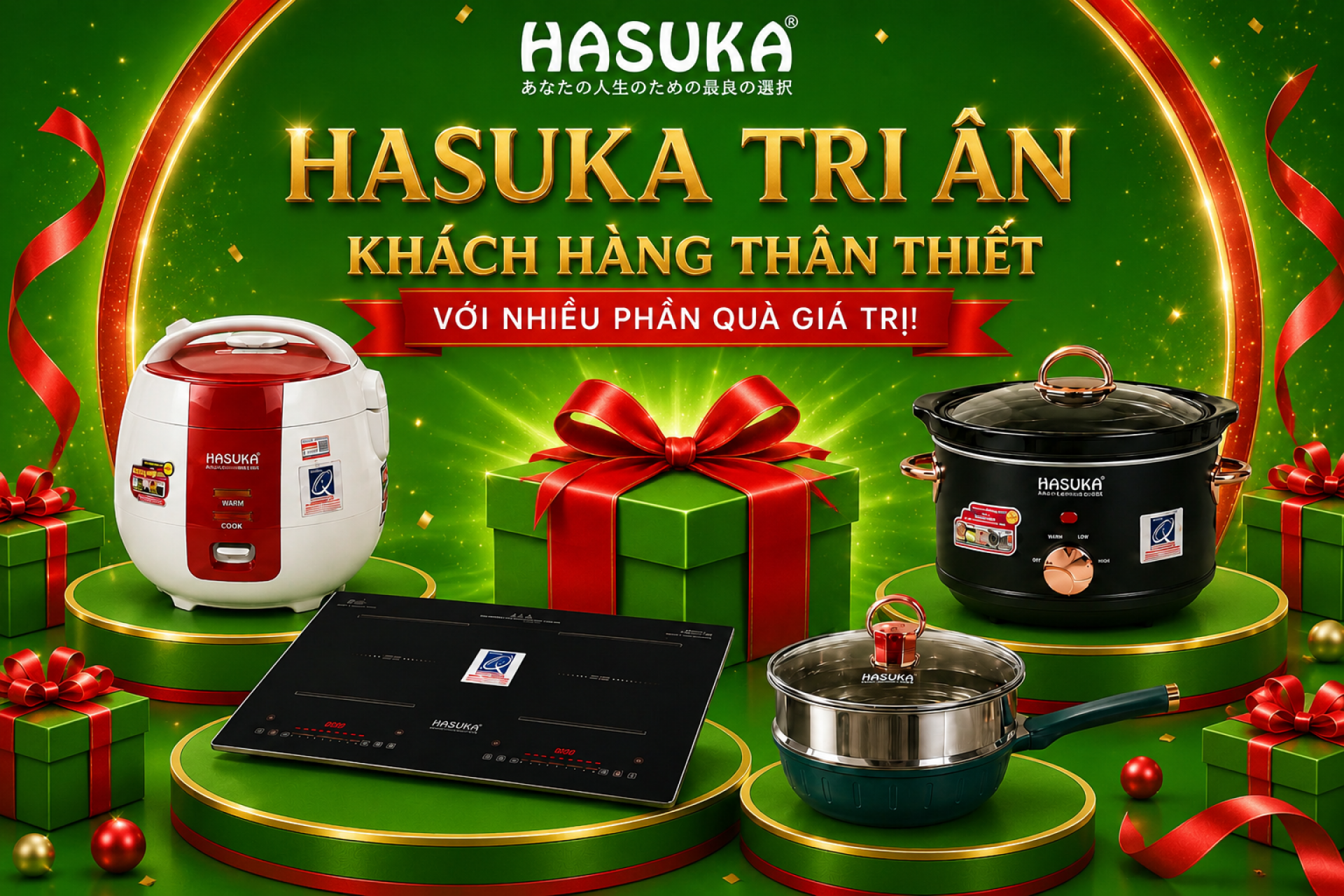 HASUKA tri ân khách hàng thân thiết với nhiều phần quà giá trị
